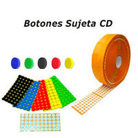 Botones adhesivos sujeta CD/DVD