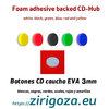 CD hub botones CD caucho EVA