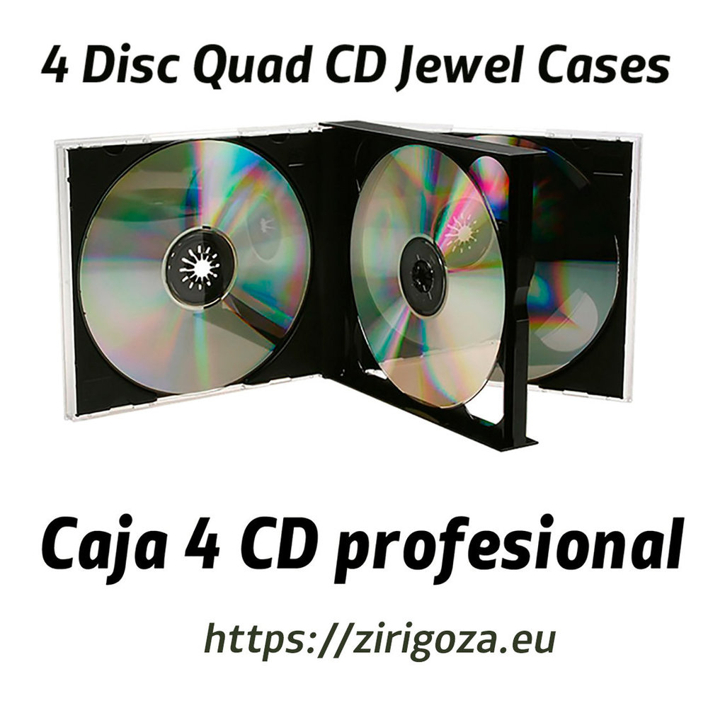 2 discos de DJ Mediarange 100 CD DVD Almacenamiento Organizador Caja Estuche BOX81 Selector 