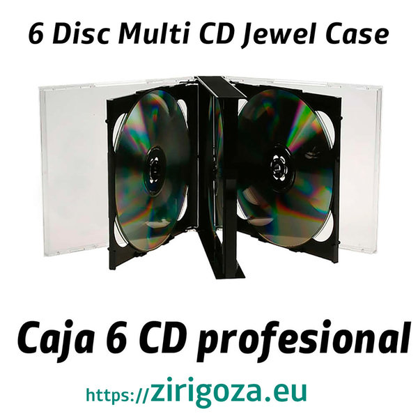 Caja 6 CD profesional fabricación CE (Comunidad Europea) con reglamento REACH