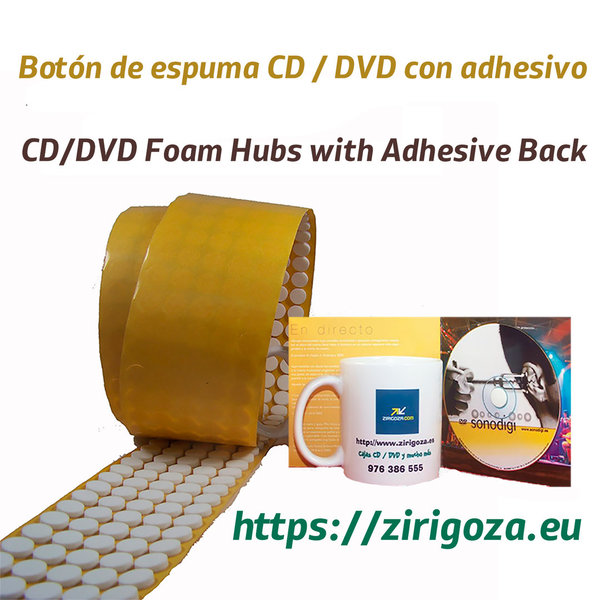 Botón CD adhesivo 3 mm
