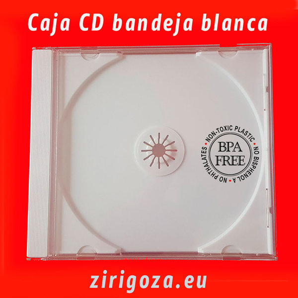 Caja CD bandeja blanca ULTIMAS UNIDADES