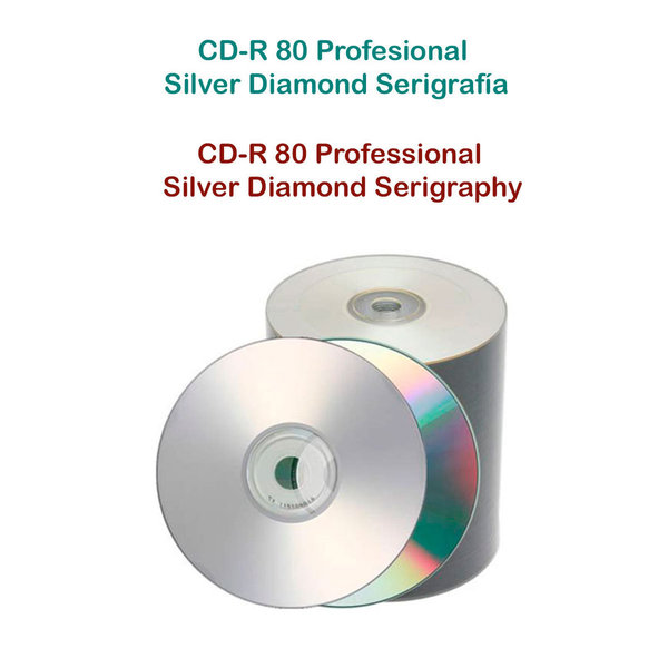 CD  Profesional Silver  Diamond Serigrafía